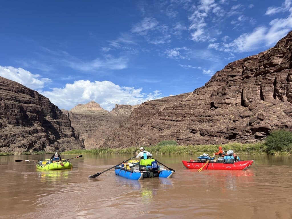 Grand Canyon river rafting trip in August