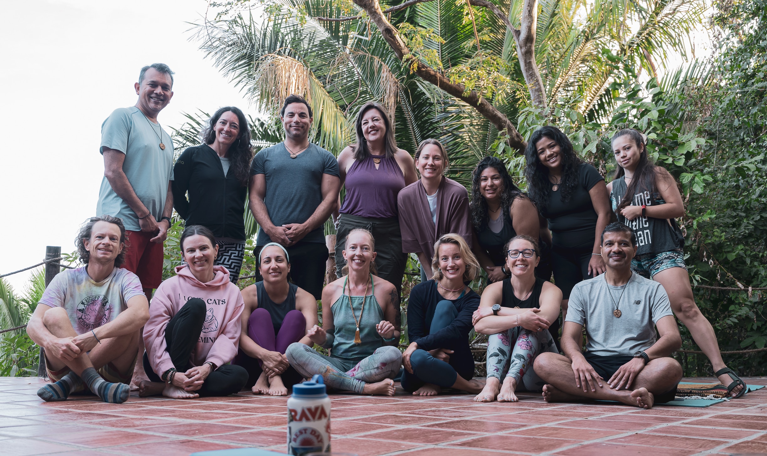 Tour group on sober group trip in Mexico