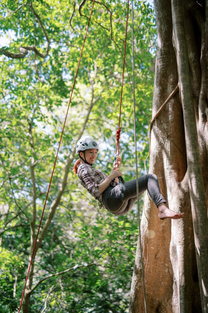 tree climbing yoga retreat costa rica monteverde fig tree