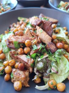 Plant based meals served at a vegan yoga retreat